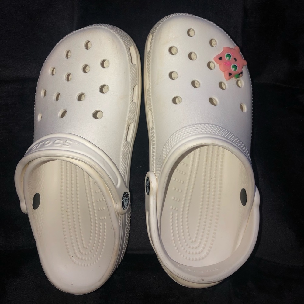 White Classic Crocs